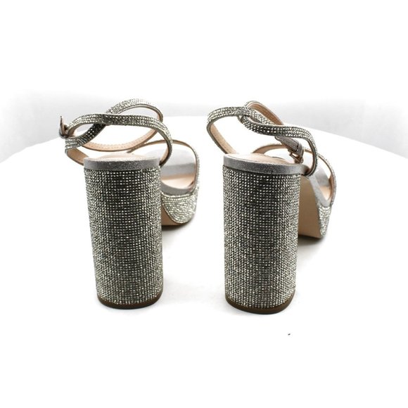 Steve Madden Womens Lessa-R Glass Open Toe Heel Sandals - Picture 8 of 8